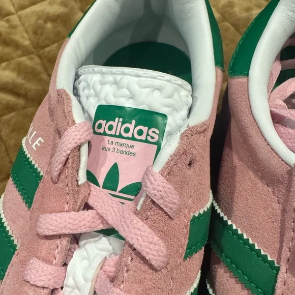 Adidas GAZELLE BOLD Suede Sneakers in Pink and Green- cute comfy classics🩷💚 - Picture 10 of 16